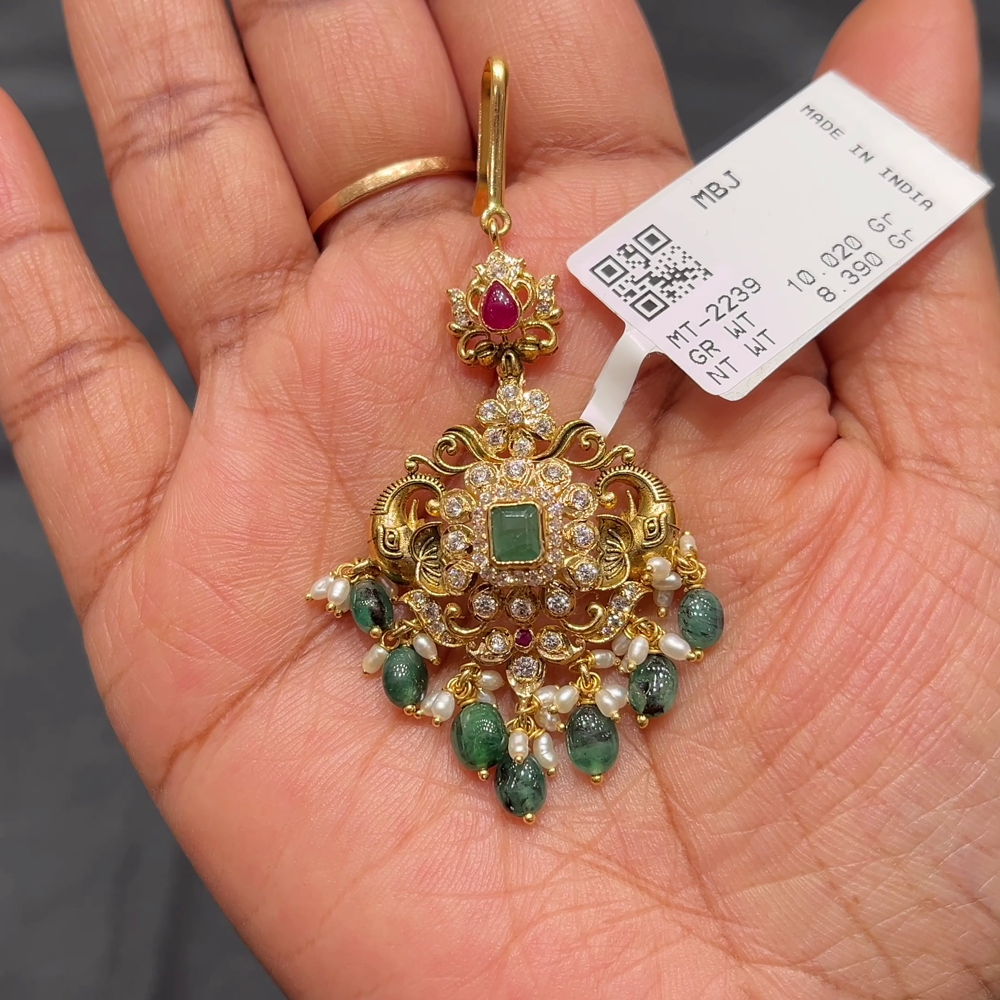 Anu Jewellers 8.39gms Papitabilla 22K Yellow Gold