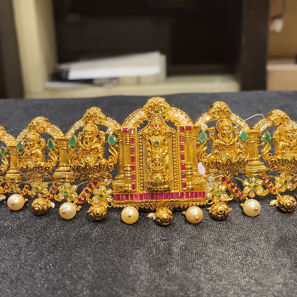 CHANDANA Brothers 125.88gms VADDANAM 22K Yellow Gold