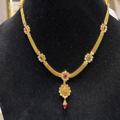 SOUTH INDIA 11.125gms NECKLACE 22K Yellow Gold