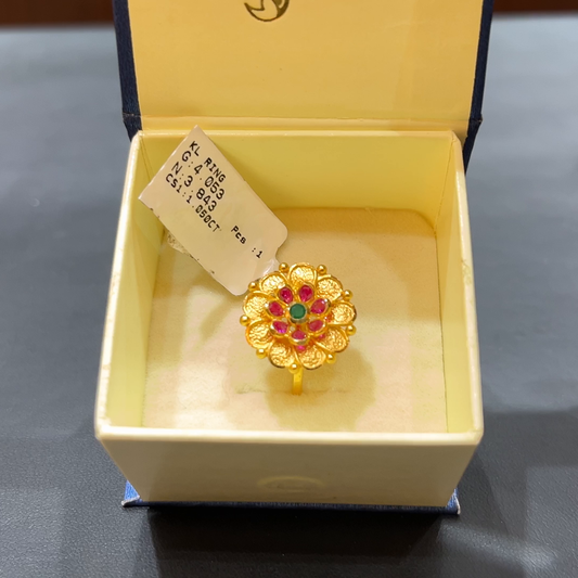 SOUTH INDIA 3.843gms Ring 22K Yellow Gold