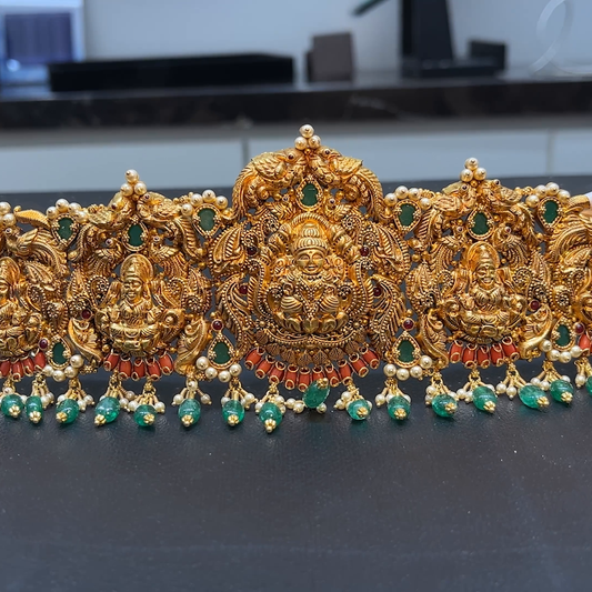 MUKUNDA JEWELLERS 122.792gms VADDANAM 22K Yellow Gold