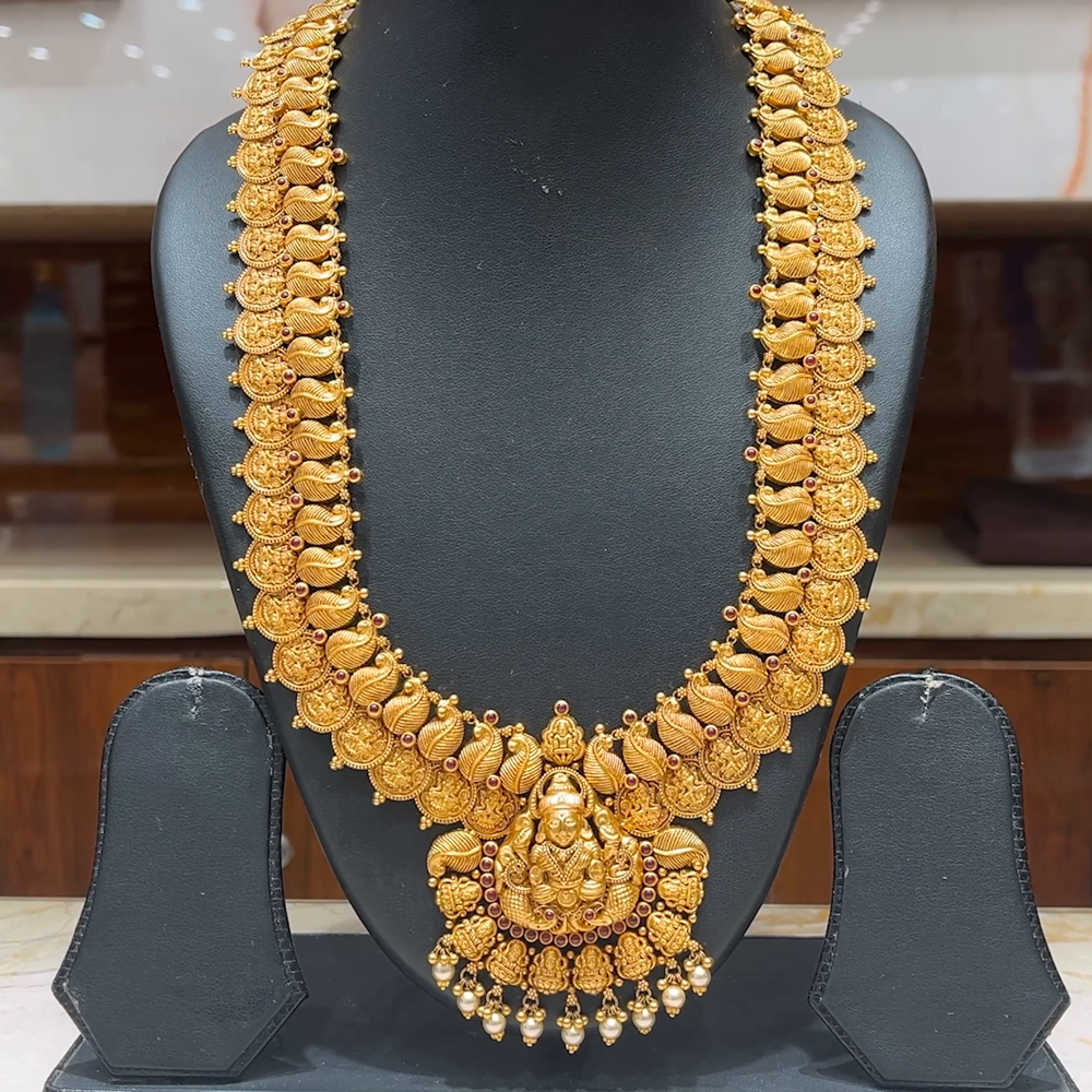 MUKUNDA JEWELLERS 59.59gms HARAMS 22K Antique