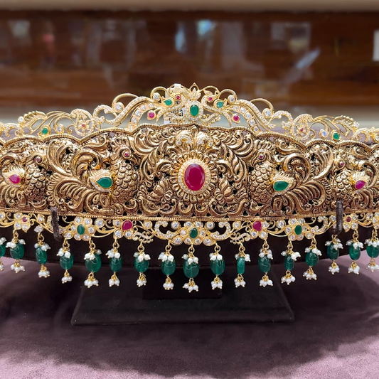 MUKUNDA JEWELLERS 144.07gms VADDANAM 22K Yellow Gold