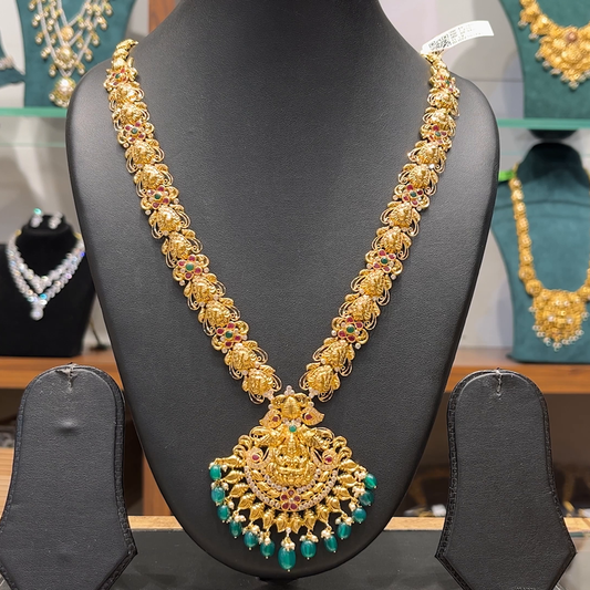 Chennai Shopping Mall 38.94gms HARAMS 22K Antique