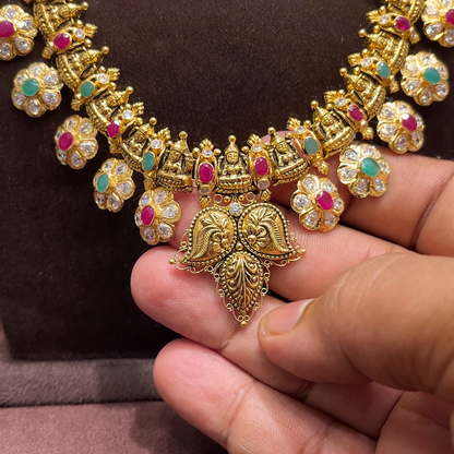 SwarnaKanchi 88.891gms HARAMS 22K Yellow Gold