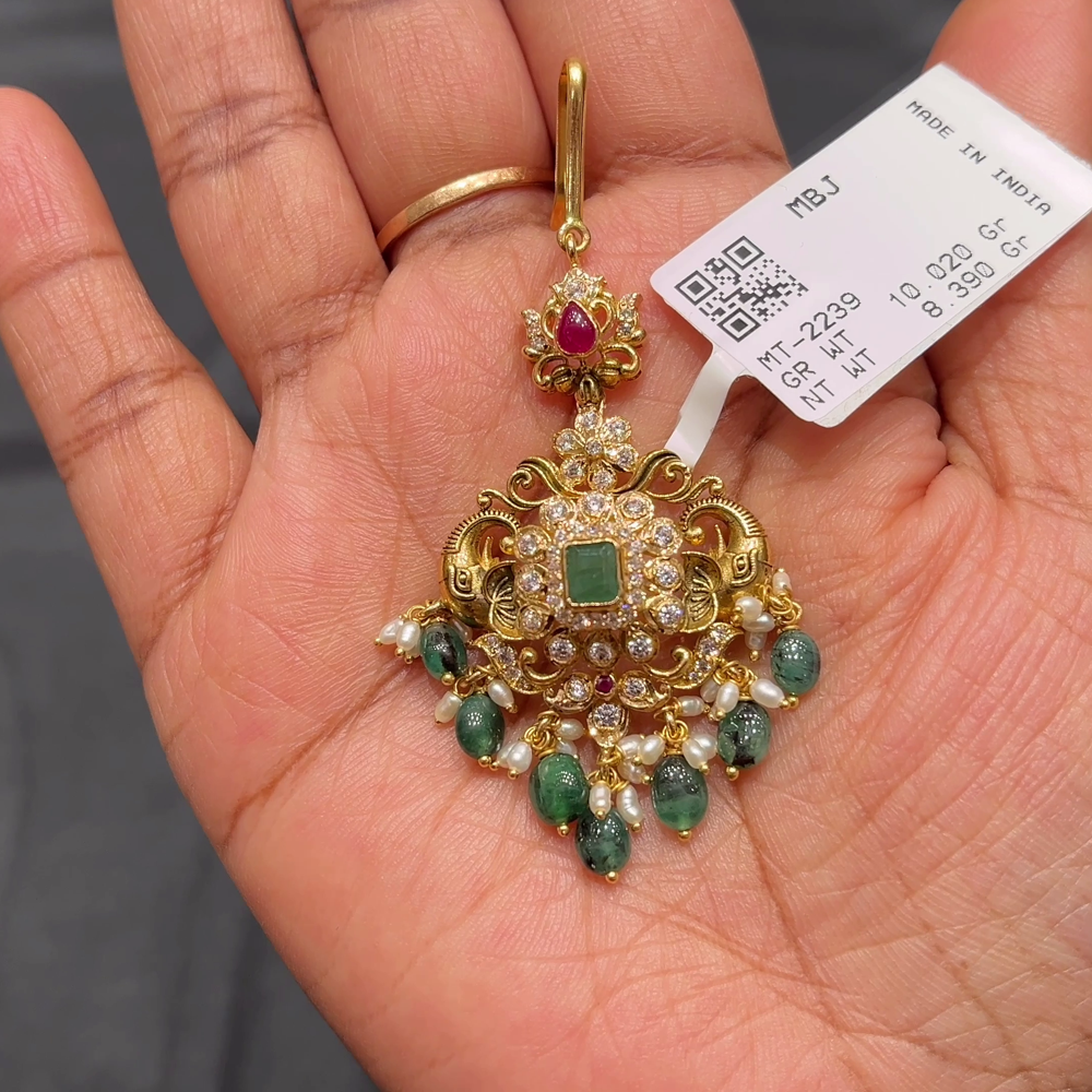 Anu Jewellers 8.39gms Papitabilla 22K Yellow Gold