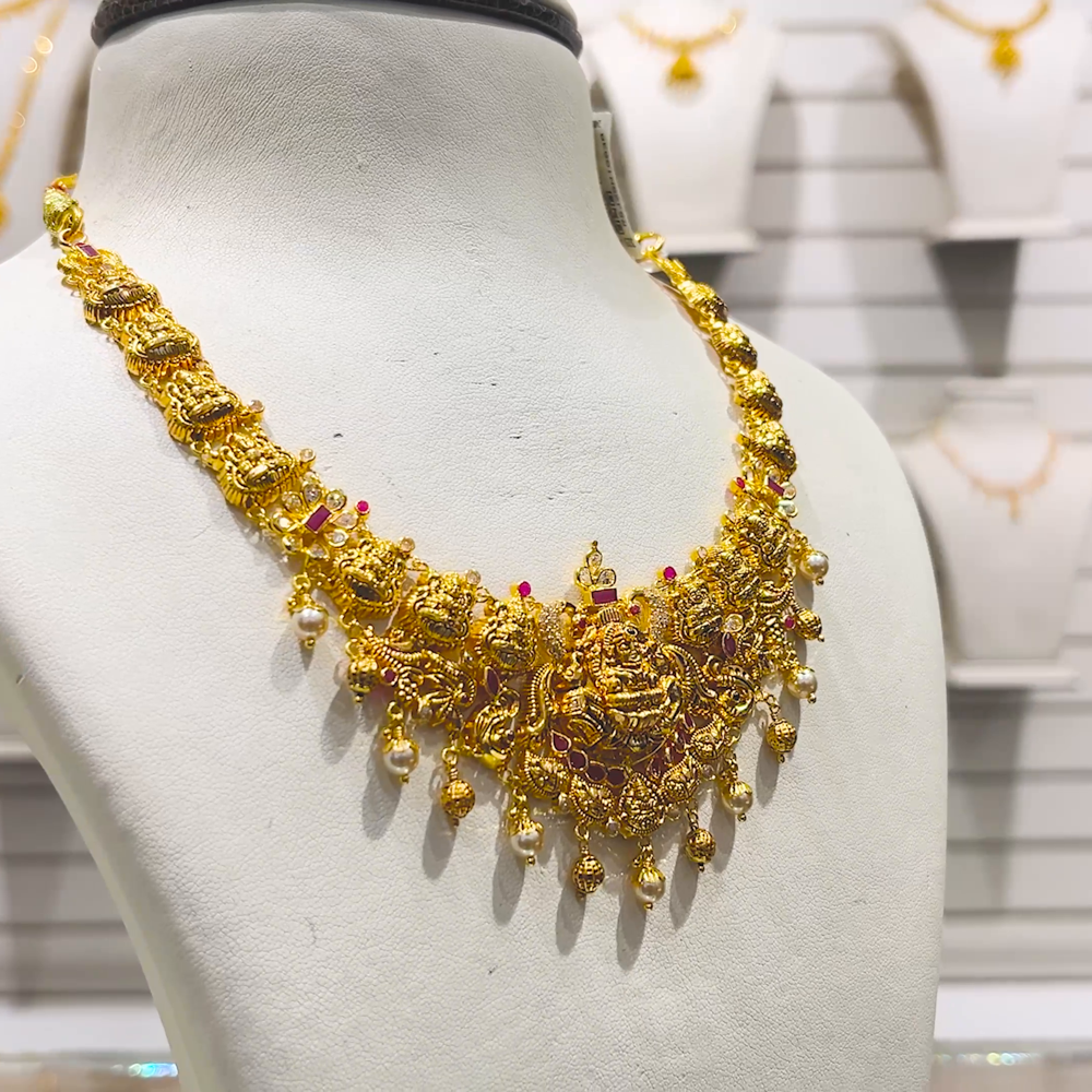 SOUTH INDIA 18.258gms NECKLACE 22K Yellow Gold