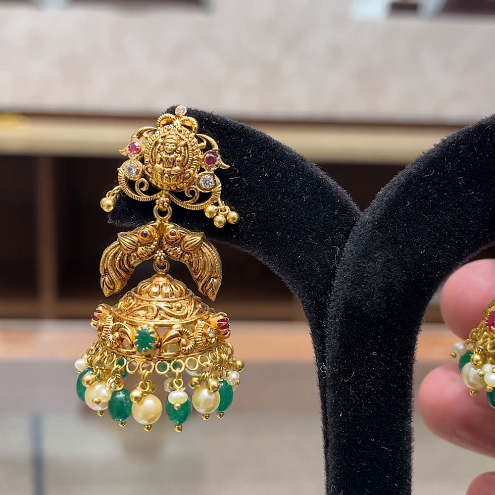 Chennai Shopping Mall 23.73gms EARRINGS 22K Yellow Gold