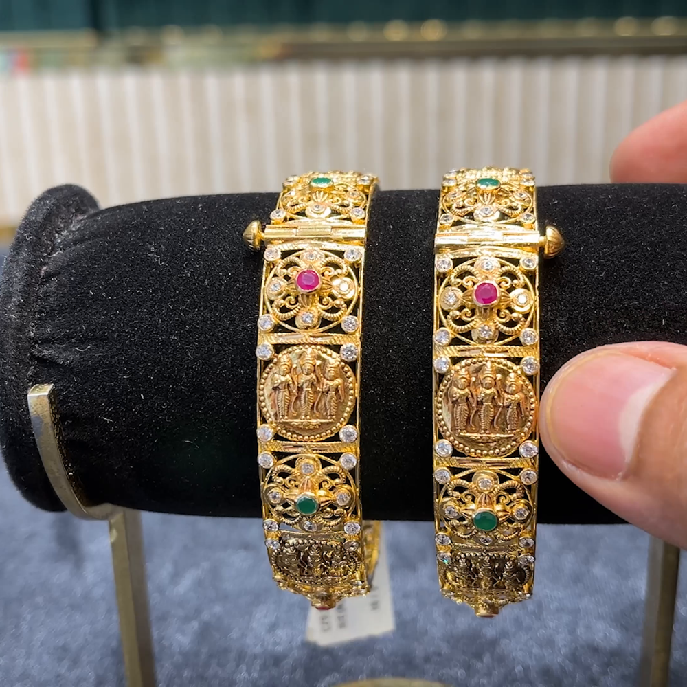 Kriya Jewellers 41.75gms BANGLES 22K Yellow Gold