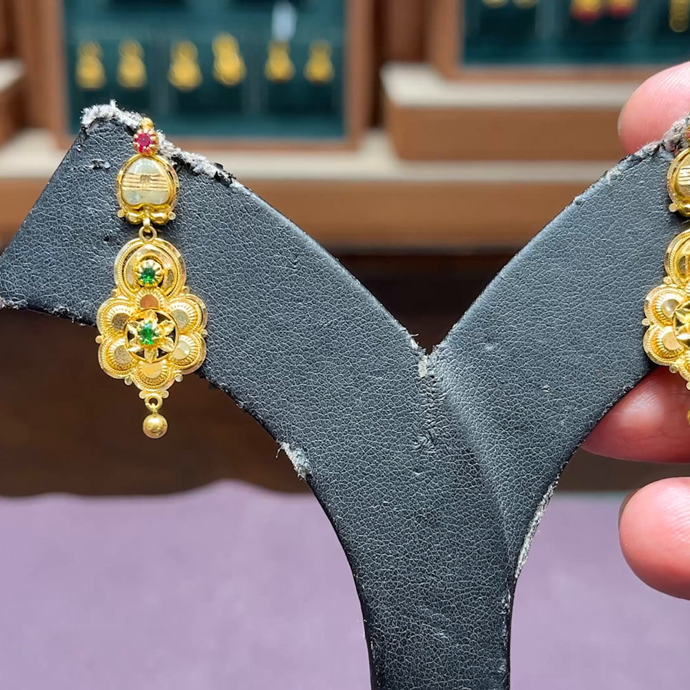 CMR 3.85gms EARRINGS 22K Yellow Gold