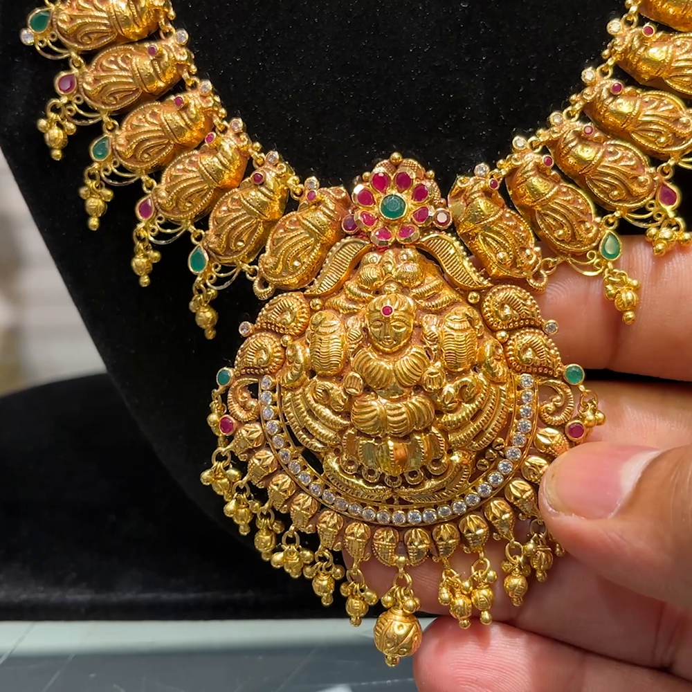 SOUTH INDIA 54.62gms HARAMS 22K Yellow Gold