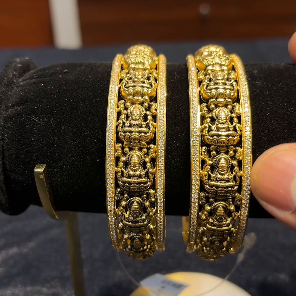 RS BROTHERS 43.418gms BANGLES 22K Yellow Gold