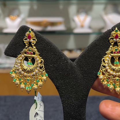 Anu Jewellers 12.86gms EARRINGS 22K Yellow Gold