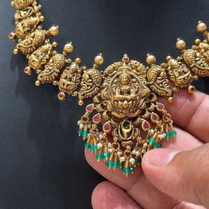 MUKUNDA JEWELLERS 27.542gms NECKLACE 22K Nakshi