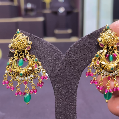 CMR 10.595gms EARRINGS 22K Yellow Gold