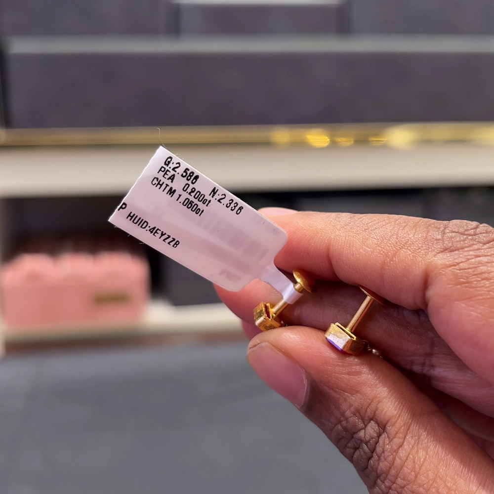 Anu Jewellers 2.336gms EARRINGS 22K Yellow Gold