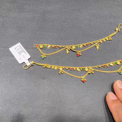 RS BROTHERS 10.2gms Chempasaralu 22K Yellow Gold