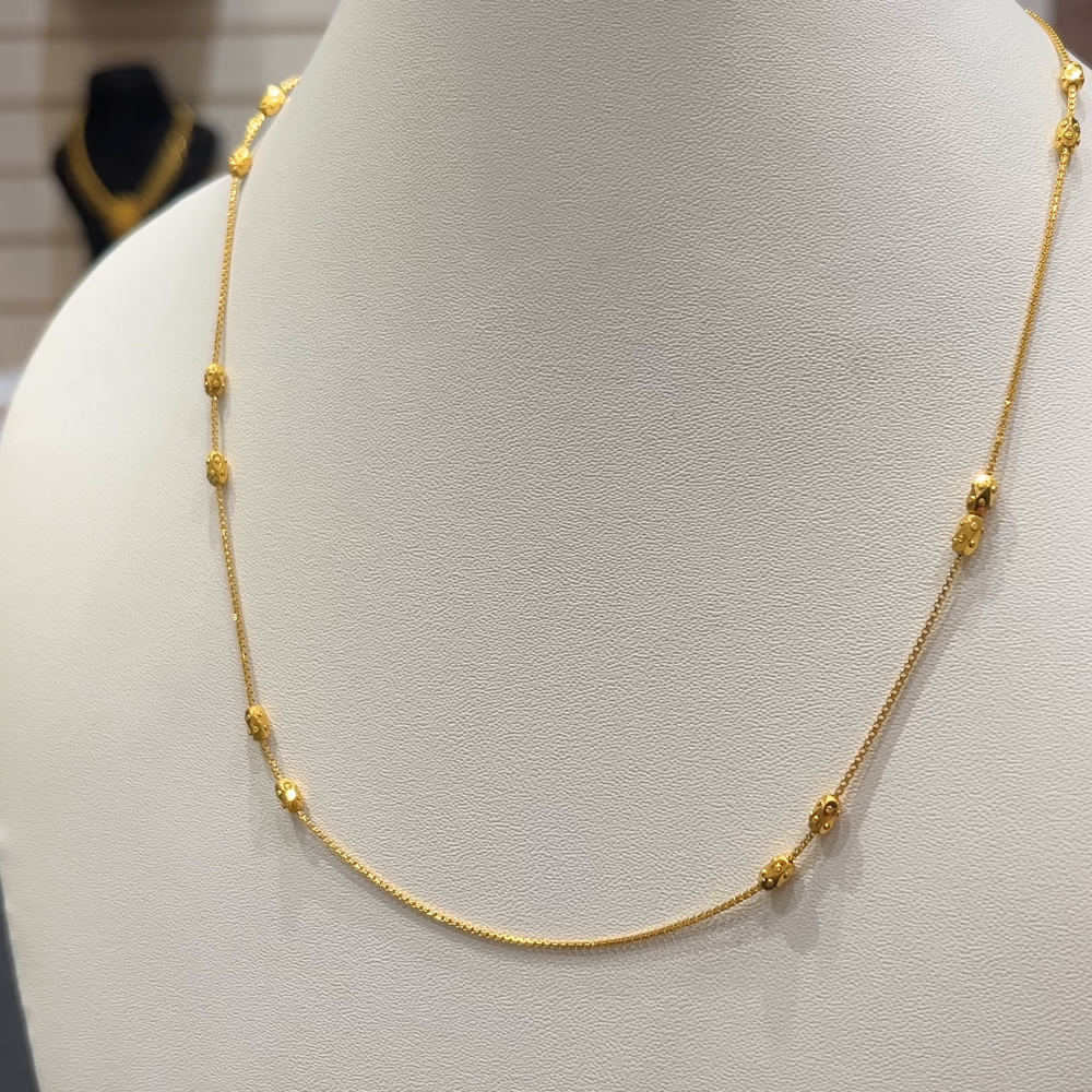 RS BROTHERS 5.224gms CHAINS 22K Yellow Gold