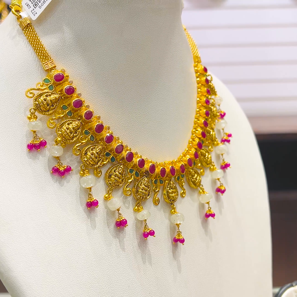 SOUTH INDIA 29.716gms NECKLACE 22K Yellow Gold