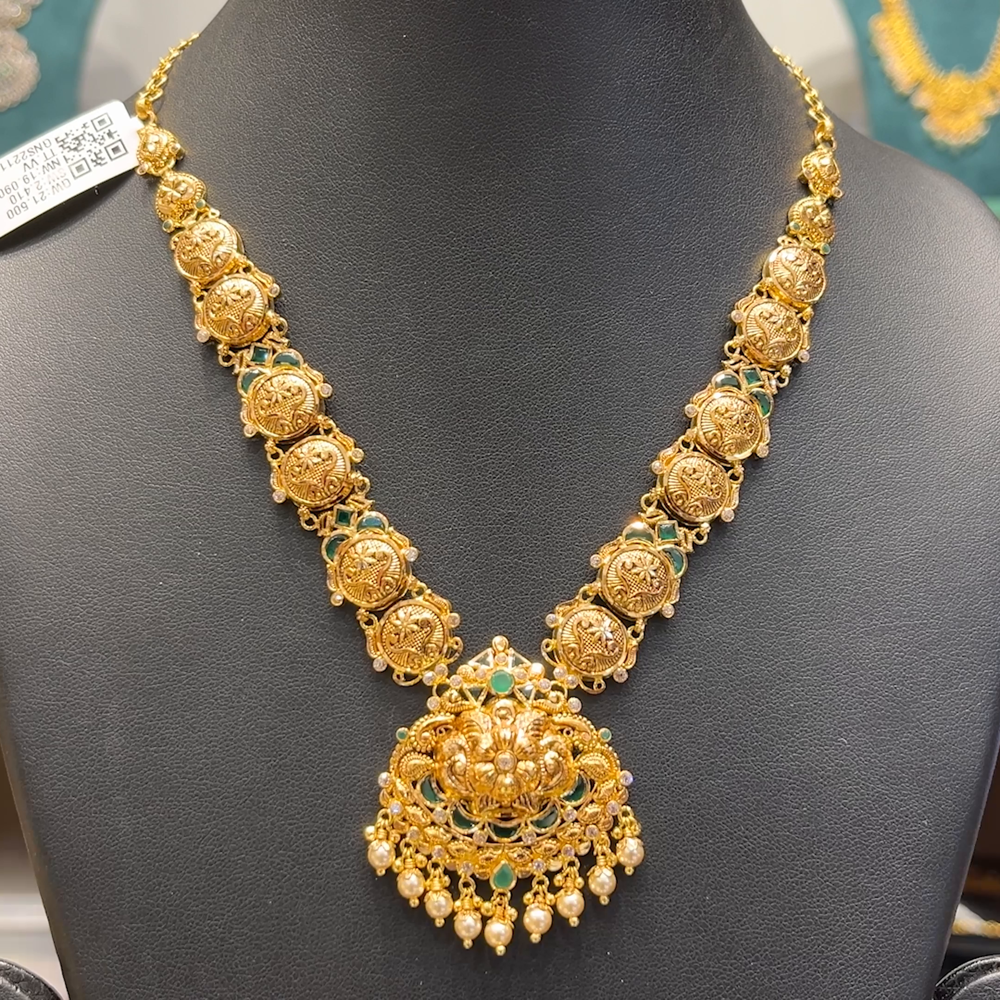 Chennai Shopping Mall 19.09gms NECKLACE 22K Antique