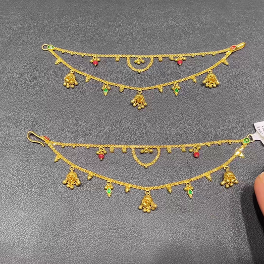 RS BROTHERS 14.065gms Chempasaralu 22K Yellow Gold