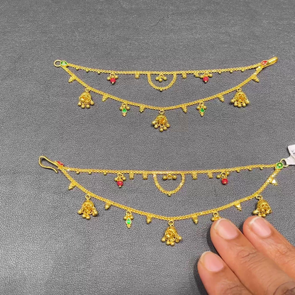 RS BROTHERS 14.065gms Chempasaralu 22K Yellow Gold