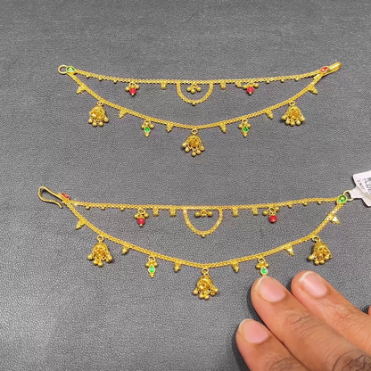 RS BROTHERS 14.065gms Chempasaralu 22K Yellow Gold