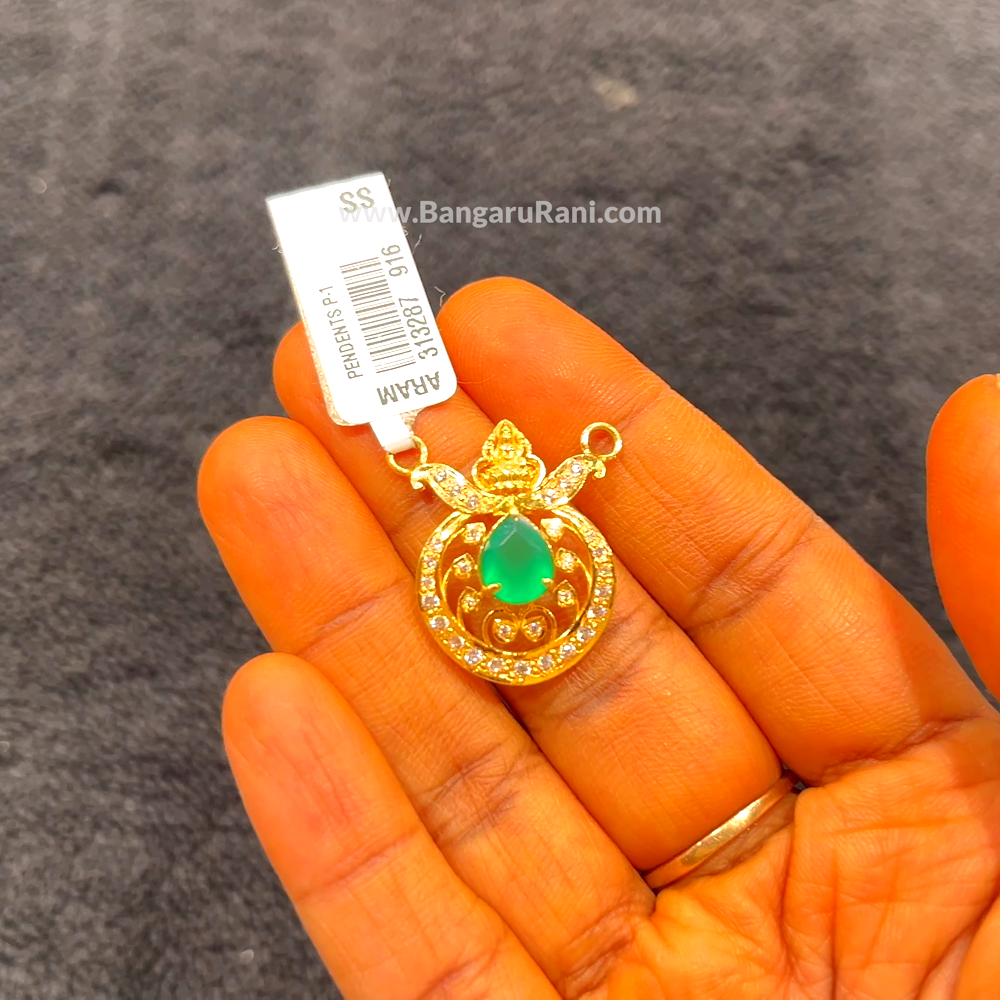 CHANDANA Brothers 3.77gms Pendent 22K Yellow Gold