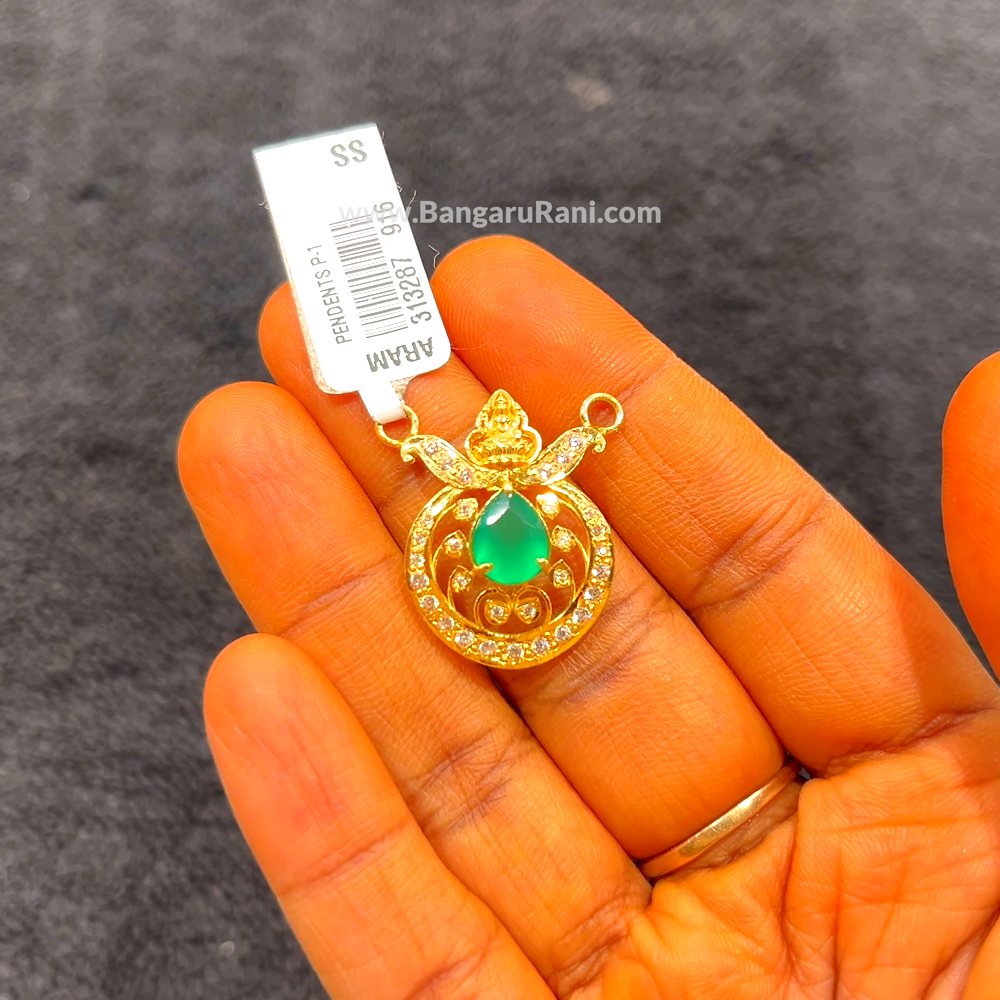 CHANDANA Brothers 3.77gms Pendent 22K Yellow Gold
