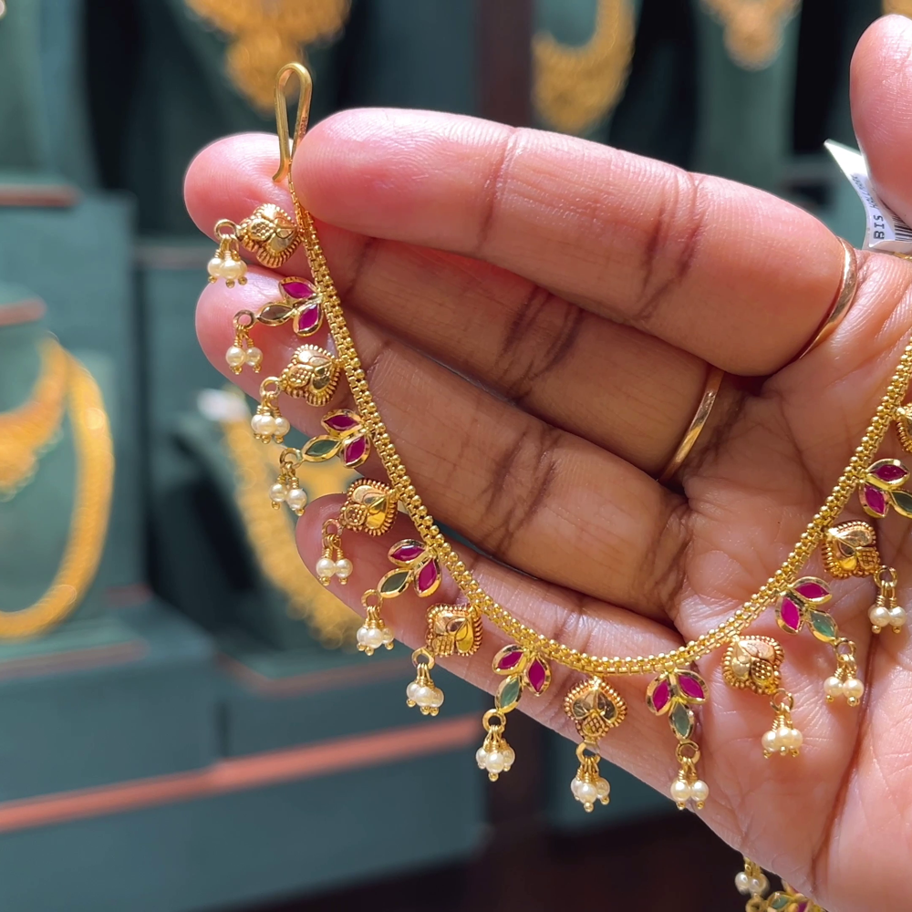 CMR 14.893gms Chempasaralu 22K Nakshi