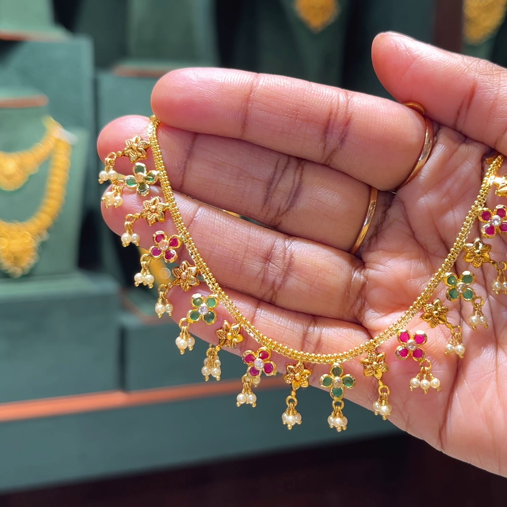 CMR 15.334gms Chempasaralu 22K Nakshi