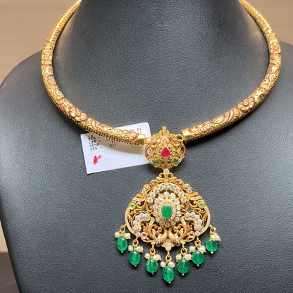 Chennai Shopping Mall 31.25gms NECKLACE 22K Antique