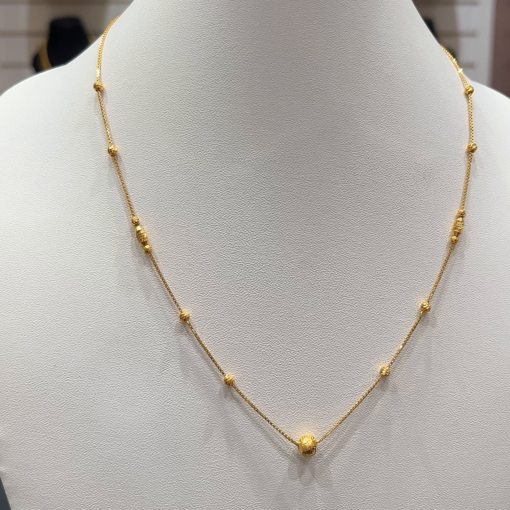 RS BROTHERS 5.358gms CHAINS 22K Yellow Gold