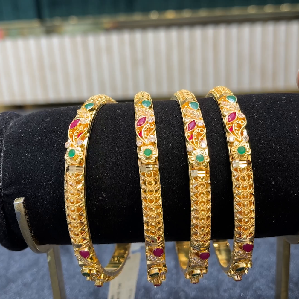 Kriya Jewellers 58.81gms BANGLES 22K Yellow Gold