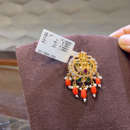 SRI RAM 7.28gms Pendent 22K Nakshi