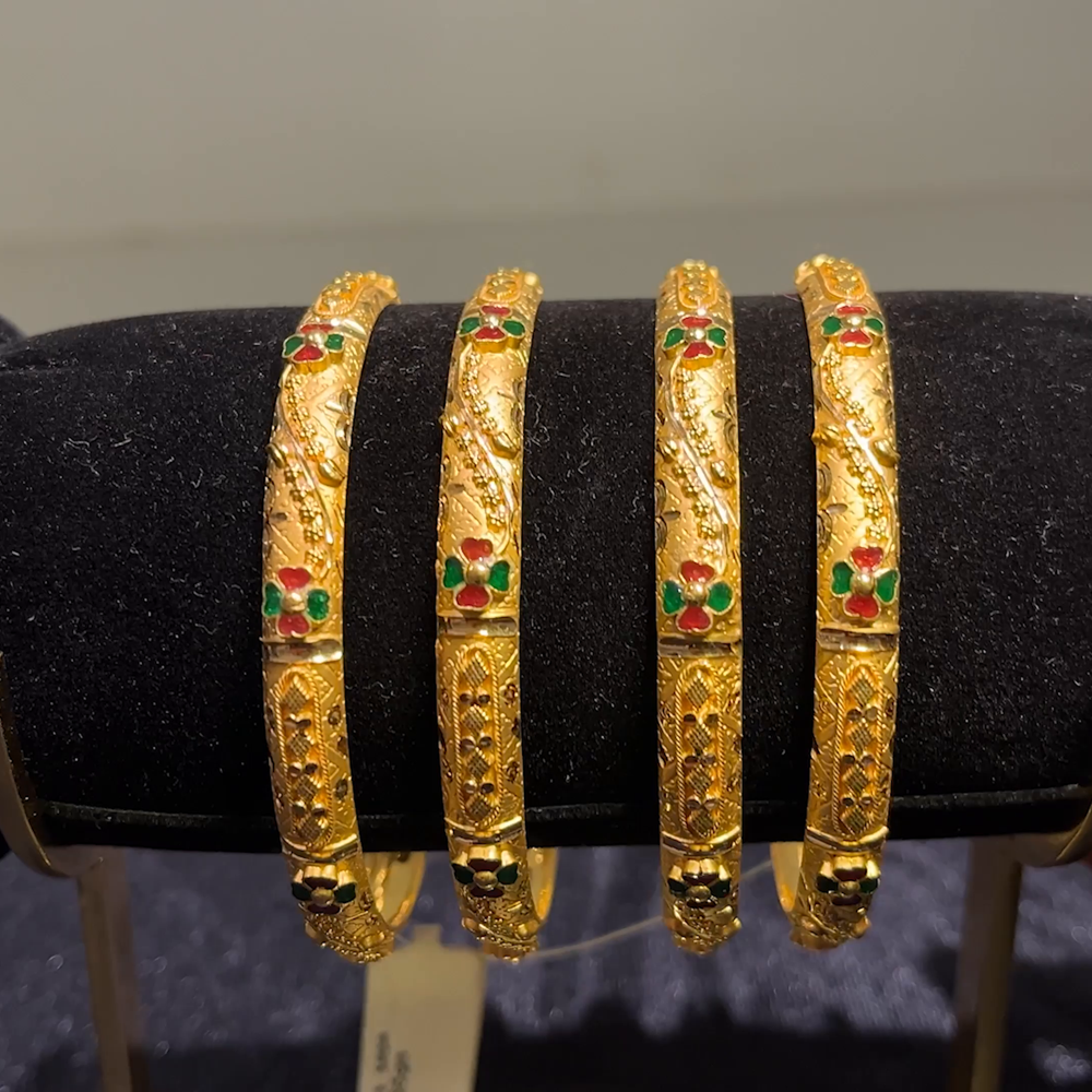 CMR 43.336gms BANGLES 22K Yellow Gold