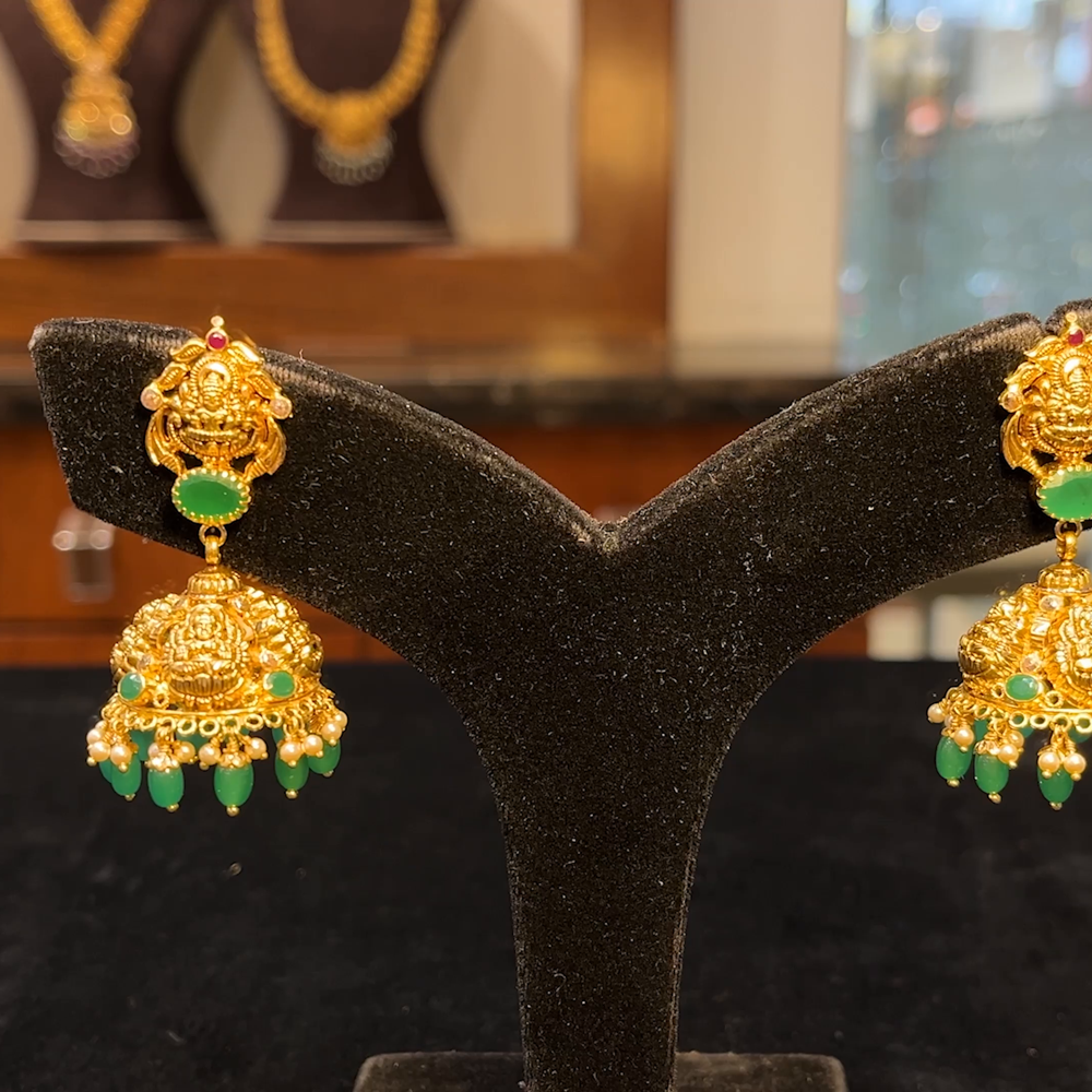 SRI RAM 15.16gms EARRINGS 22K Yellow Gold