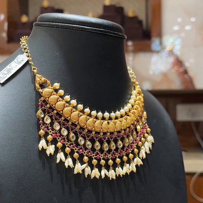 MUKUNDA JEWELLERS 42.055gms NECKLACE 22K Nakshi