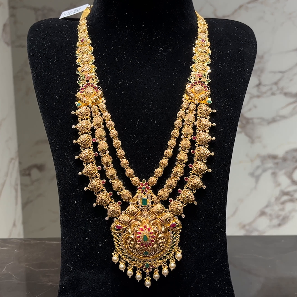 MUKUNDA JEWELLERS 57.3gms HARAMS 22K Yellow Gold