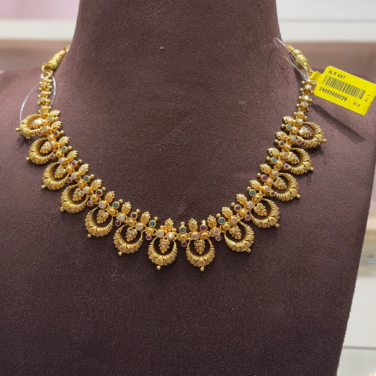 SwarnaKanchi 17.482gms NECKLACE 22K Yellow Gold