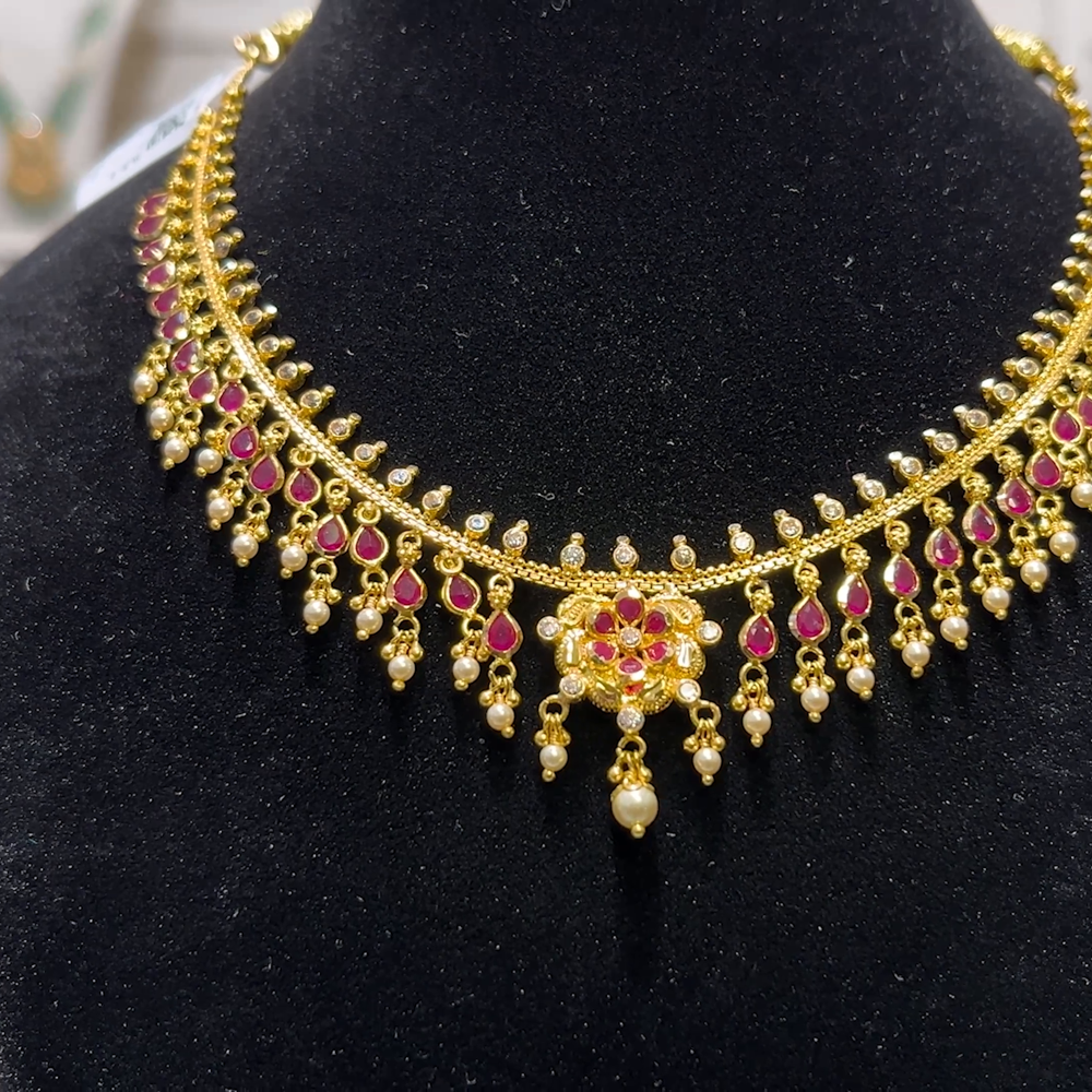 SOUTH INDIA 17.237gms NECKLACE 22K Yellow Gold