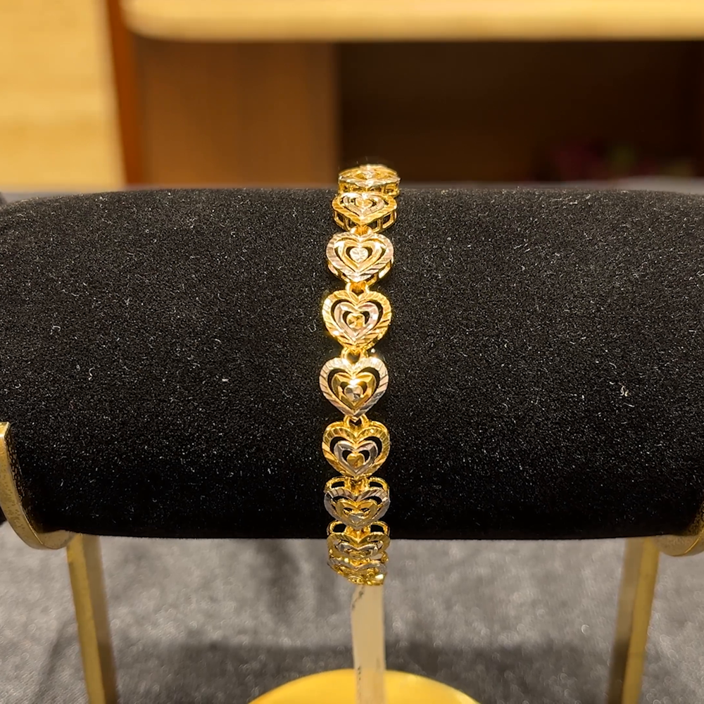 Chennai Shopping Mall 10.58gms Bracelets 22K Yellow Gold