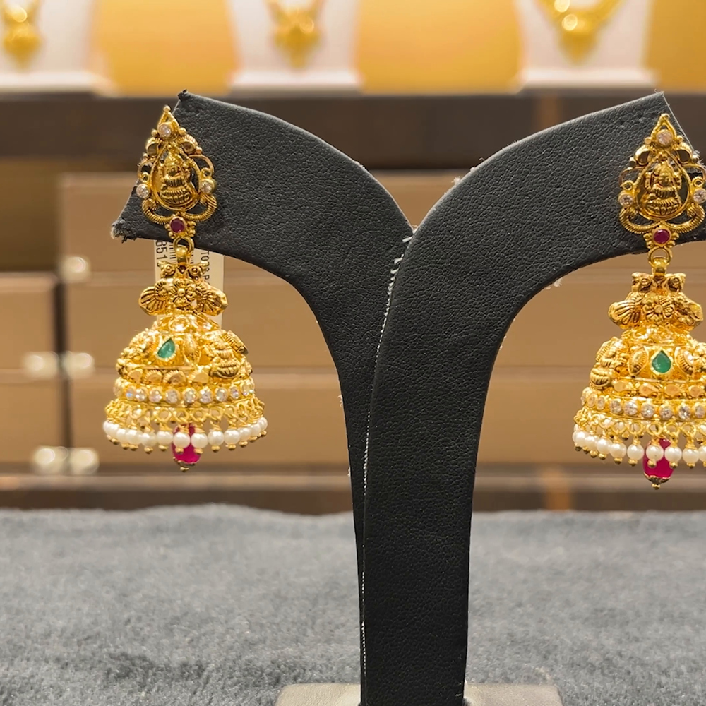 CHANDANA Brothers 19.92gms EARRINGS 22K Yellow Gold