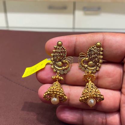 SwarnaKanchi 13.929gms EARRINGS 22K Yellow Gold