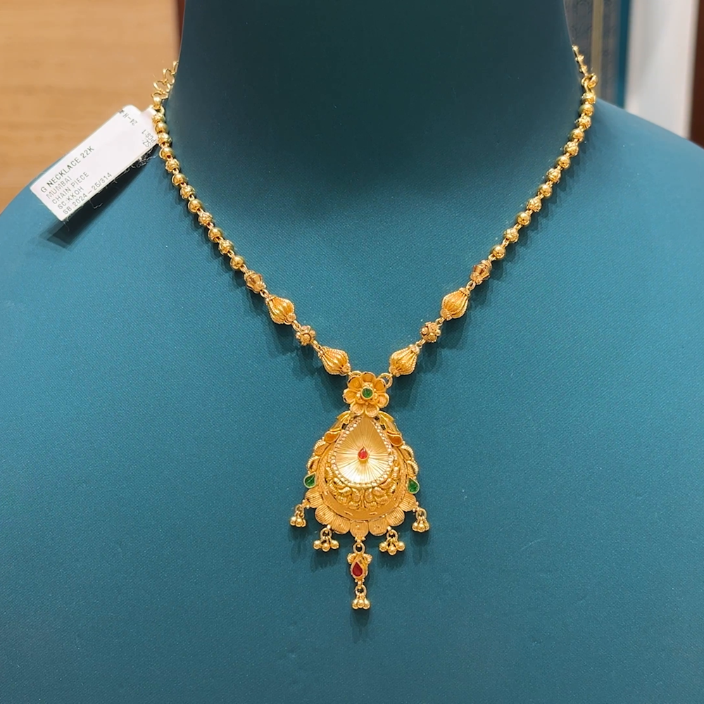 Chennai Shopping Mall 11.55gms NECKLACE 22K Yellow Gold