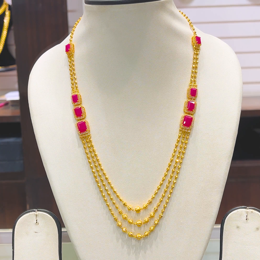 SOUTH INDIA 28.447gms NECKLACE 22K Yellow Gold