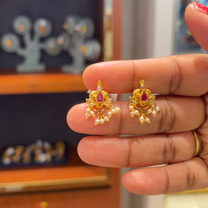 Anu Jewellers 2.28gms EARRINGS 22K Yellow Gold