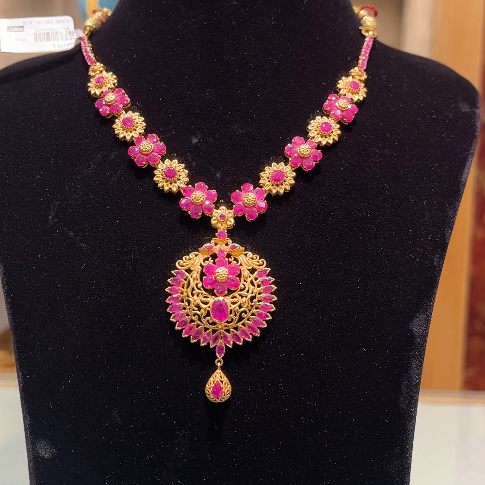 Anu Jewellers 28.555gms NECKLACE 22K Yellow Gold