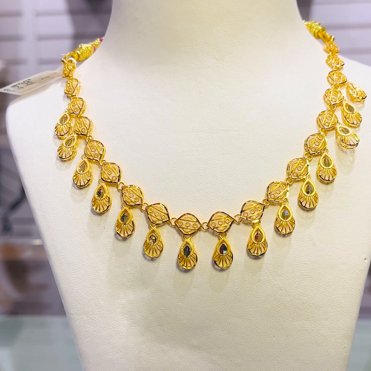 SOUTH INDIA 12.7gms NECKLACE 22K Yellow Gold