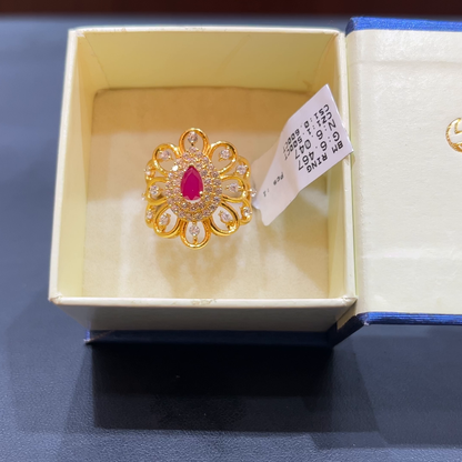 SOUTH INDIA 6.047gms Ring 22K Yellow Gold